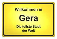 Ortsschild Gera